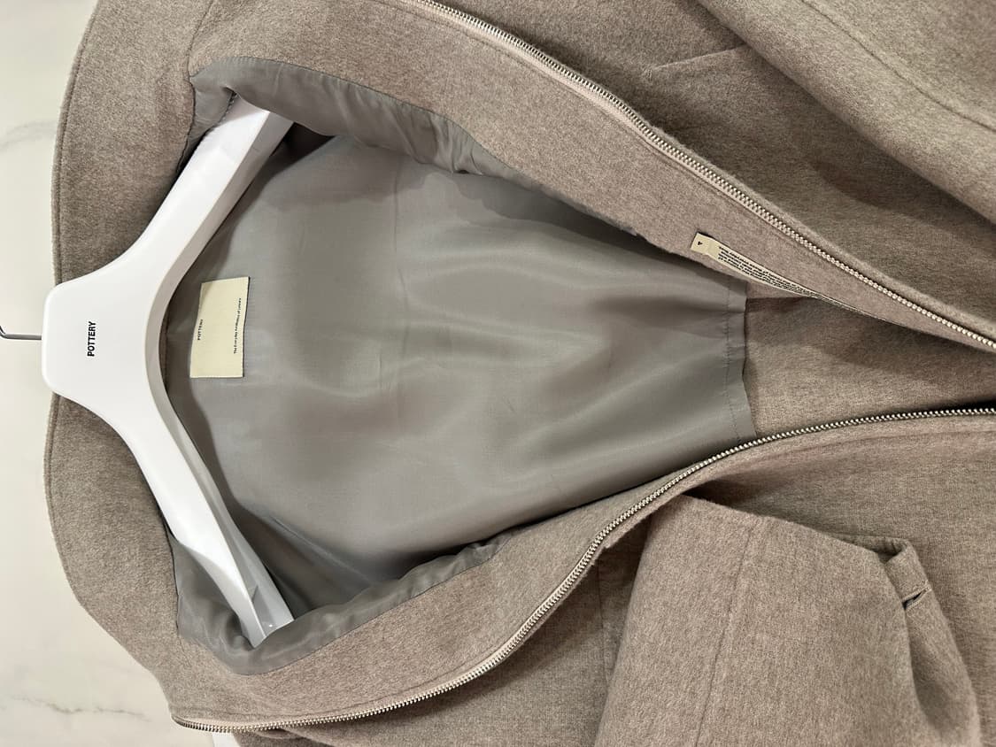 포터리 울 캐시미어 후디드 점퍼 4사이즈 상품이미지6