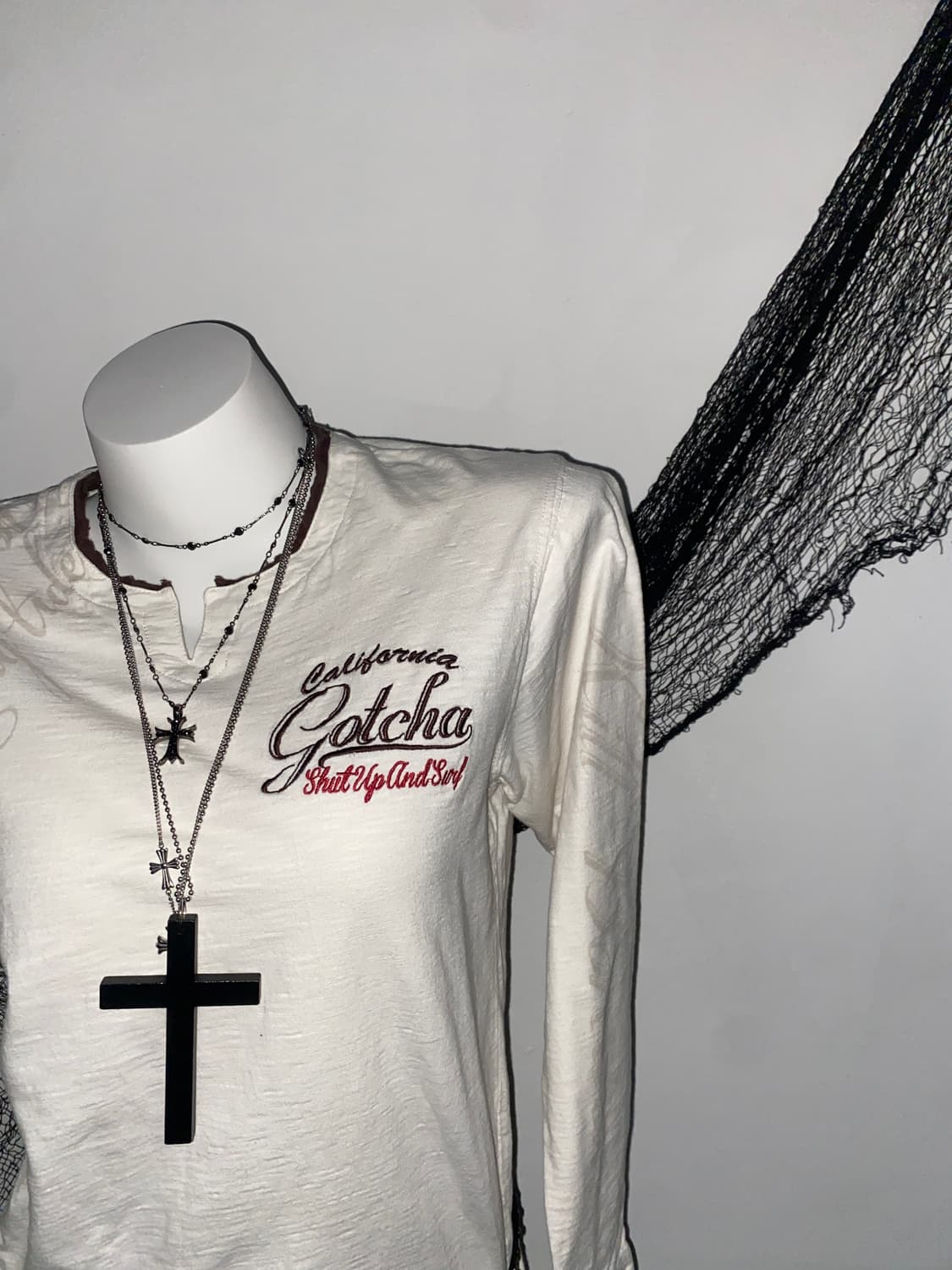 갓차 펑크 고딕 레터링 롱슬리브໒꒱ 상품이미지5