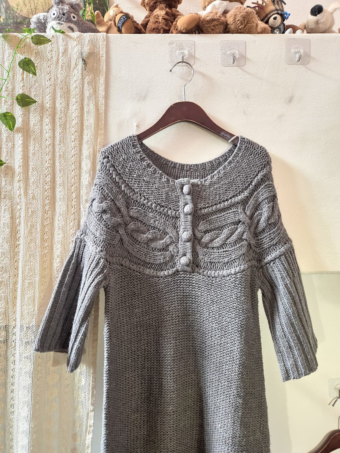 울 니트 원피스 상품이미지2