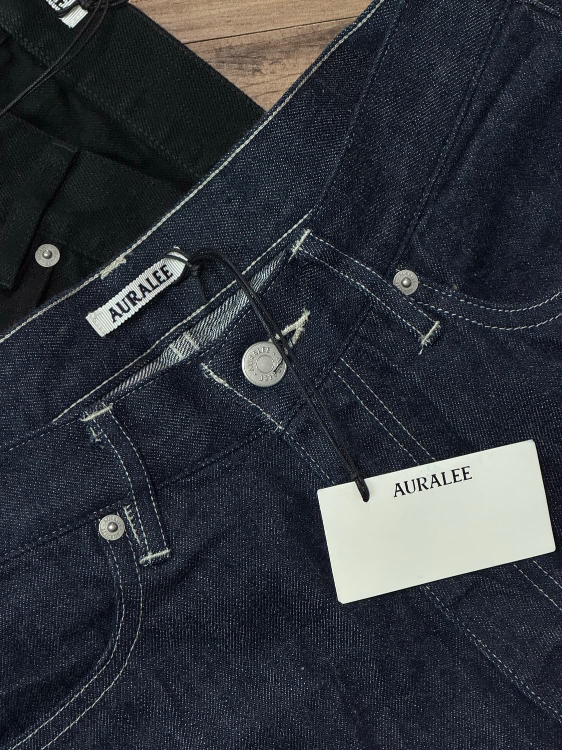 [30] 오라리 우메다 한큐 익스클루시브 셀비지 라이트데님 인디고 상품이미지1