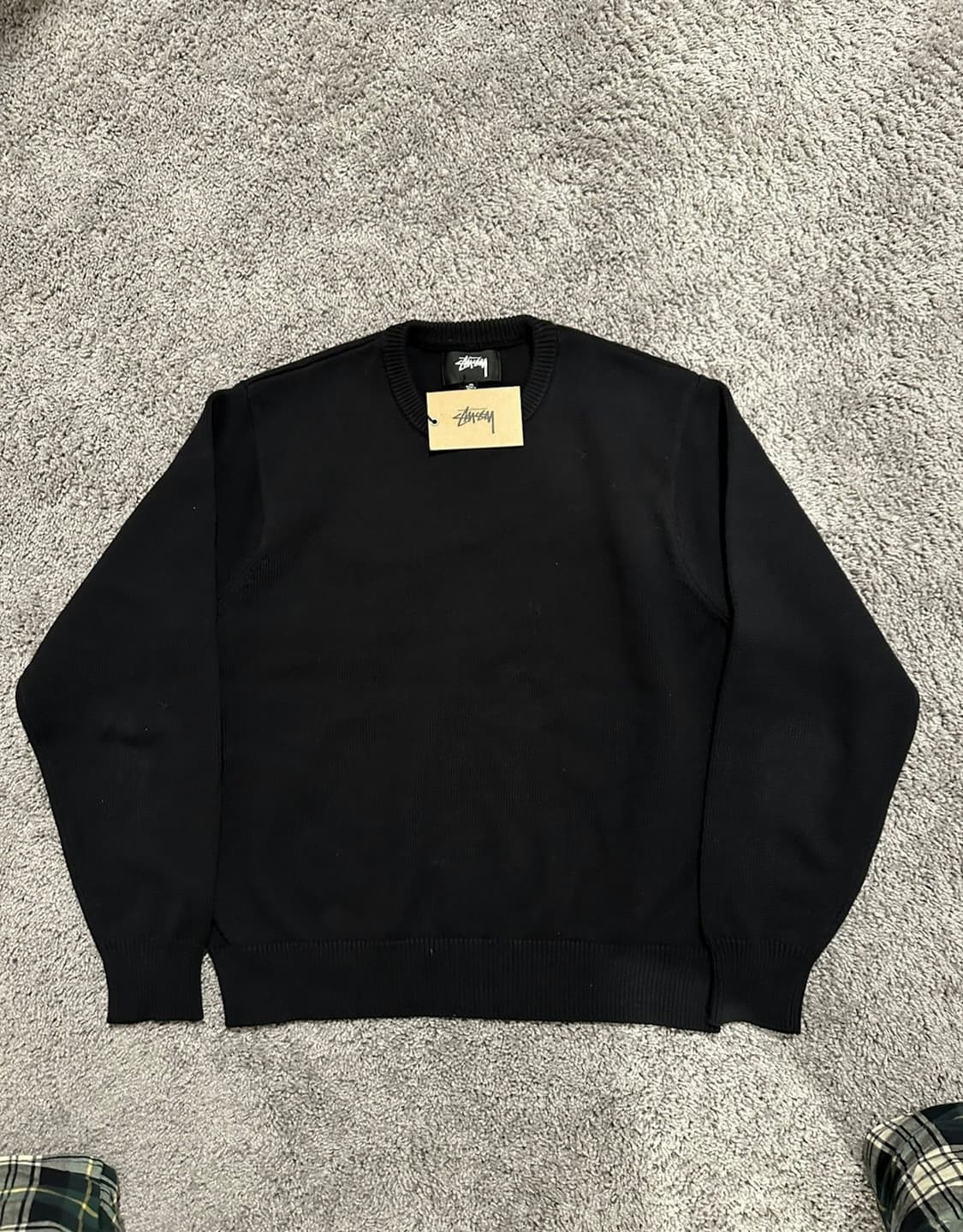 (새상품)스투시 어센틱 워크기어 스웨터 니트 블랙 M 상품이미지2