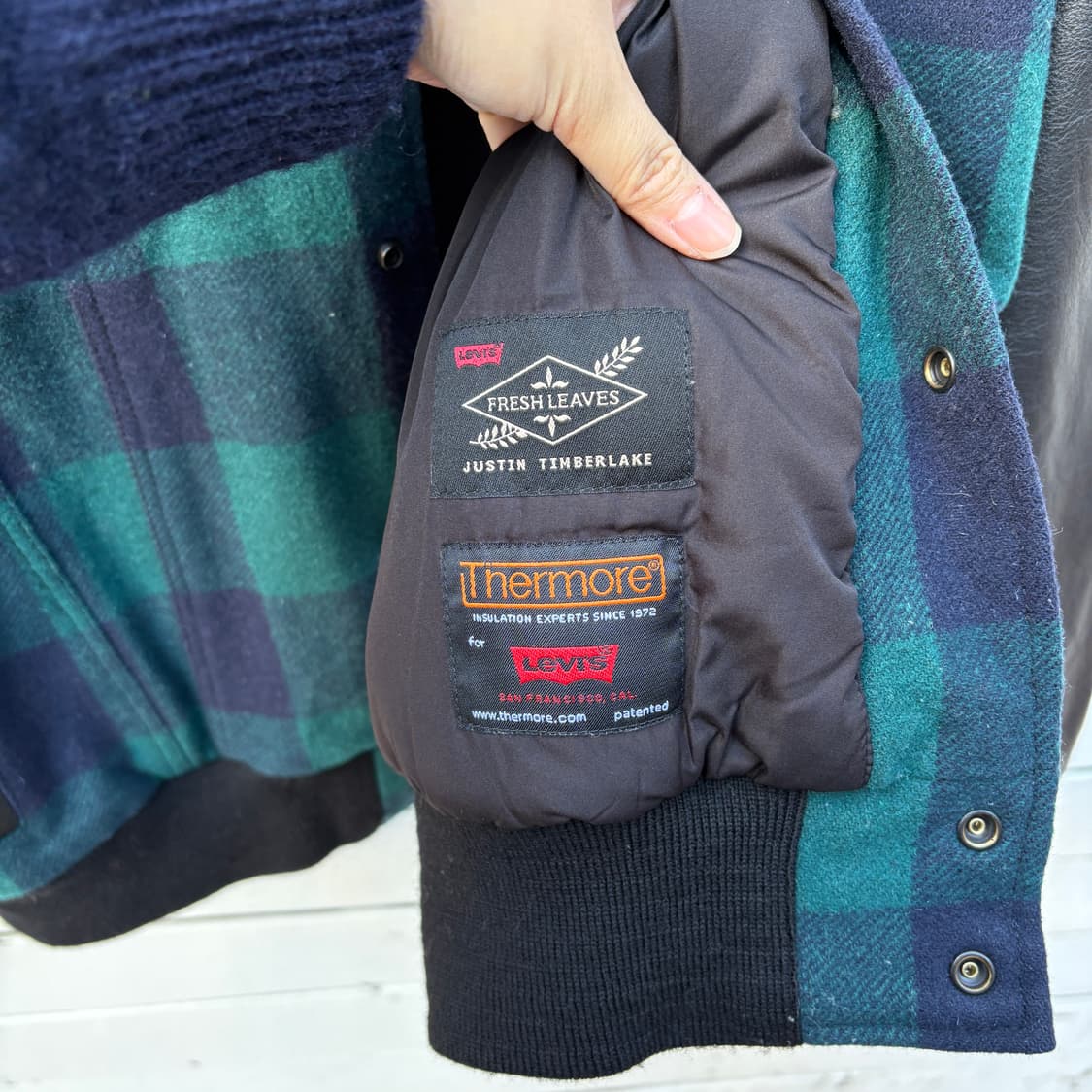 Levi’s  x Justin Timberlake 리바이스 울 레더 자켓 상품이미지7