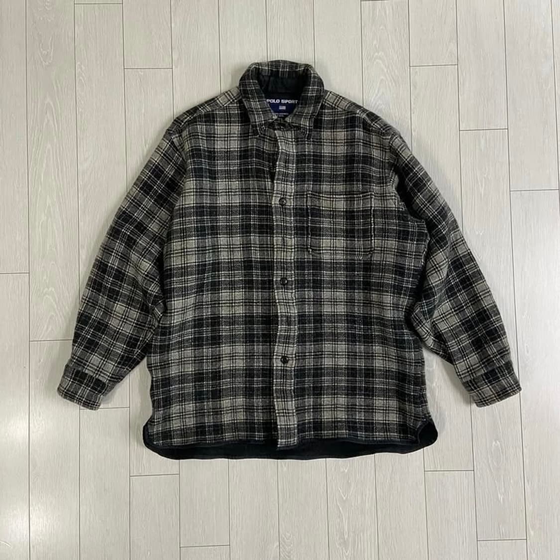 [M] 90s 폴로 랄프로렌 캐시미어 플린넬 자켓 상품이미지1