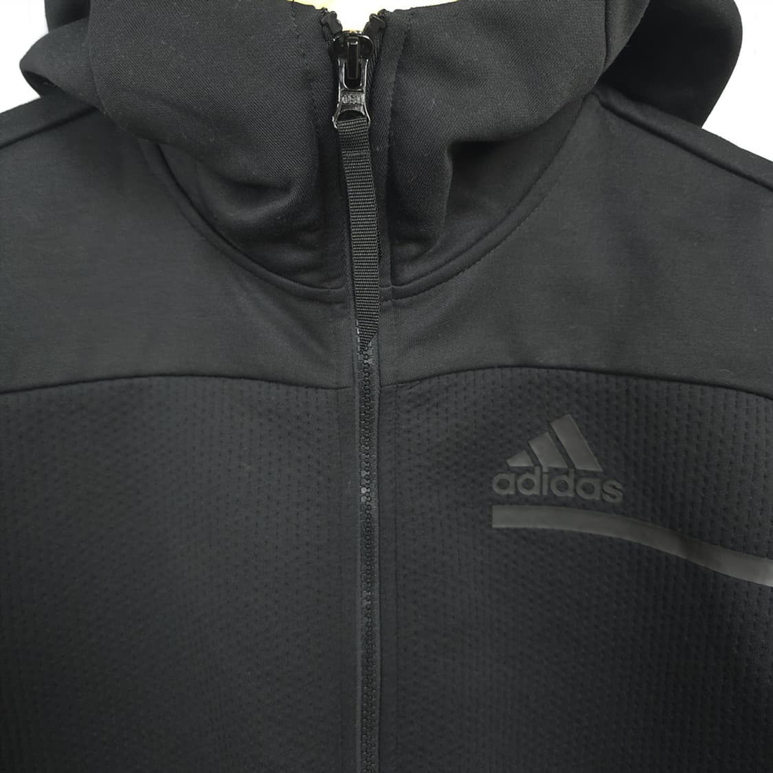 남성용 아디다스 Adidas 집업 후드 블랙 S 상품이미지3