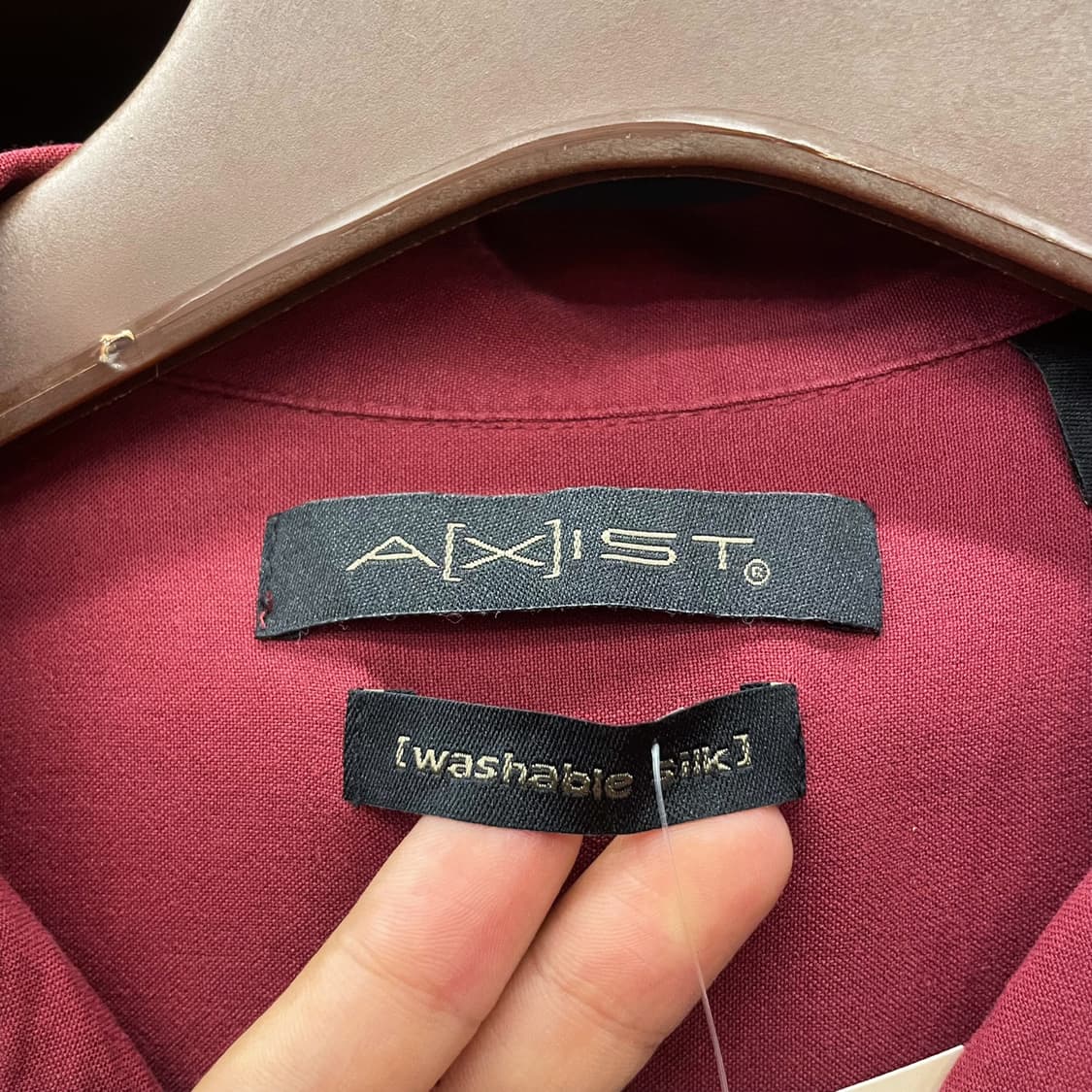 AXIST 워셔블 실크 오픈카라 반팔 셔츠 상품이미지5