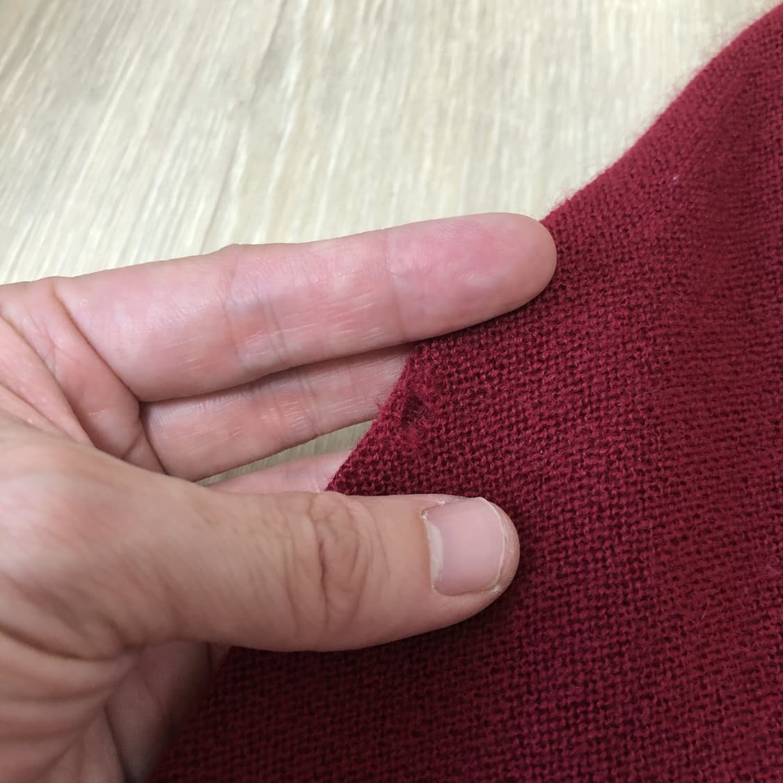 (95) 90's 라코스테 LACOSTE 양두조직 울 가디건 버건디 상품이미지8
