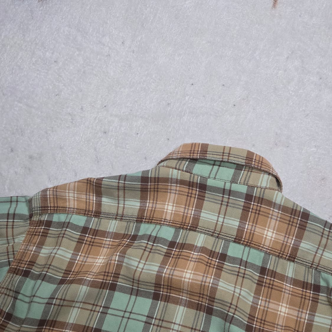 티니위니 오렌지 브라운 타탄체크 셔츠 상품이미지5