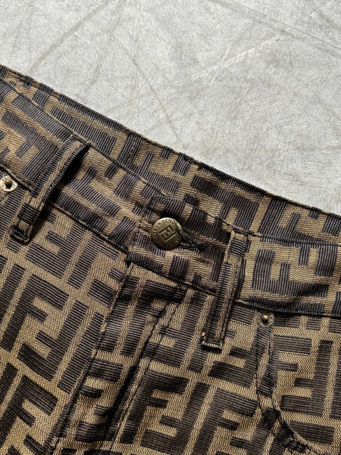 Fendi 펜디 브라운 FF 모노그램 팬츠 상품이미지3