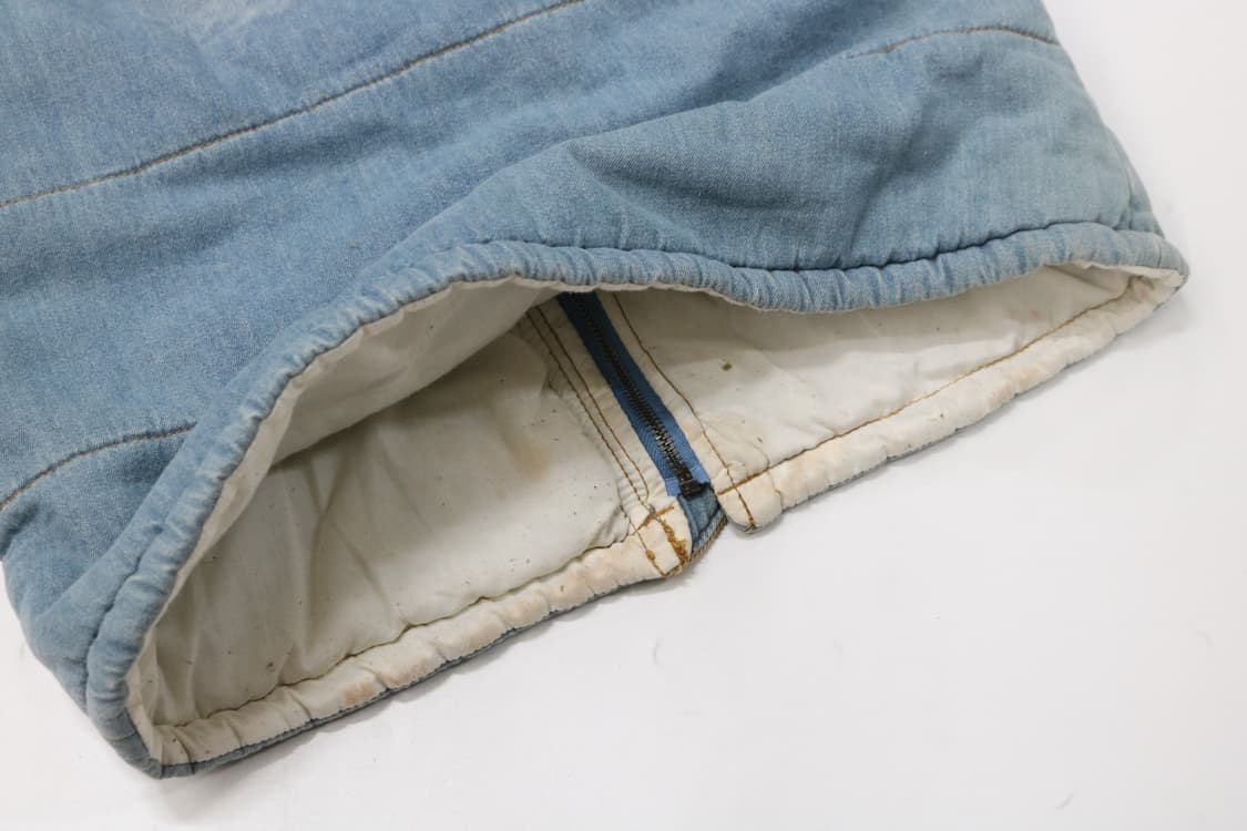 Petit Fleur 쁘띠플뢰르 빈티지 데님 양털 후드 베스트 상품이미지9