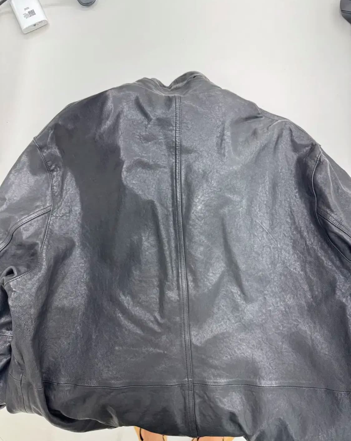 유스 워시드레더 자켓 L사이즈 상품이미지2