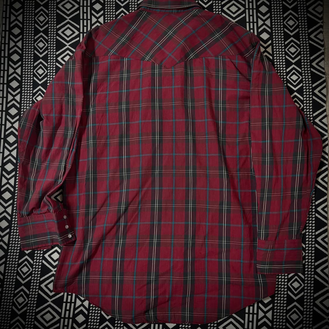  90s W-B Western Wear Check Shirt 상품이미지3