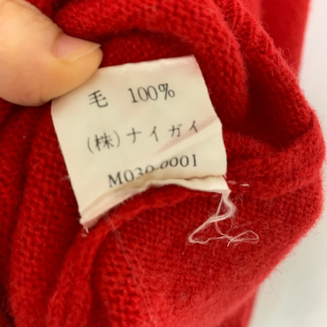 폴로 랄프로렌 레드 램스울 반집업 버튼 니트 긴팔티 상품이미지7