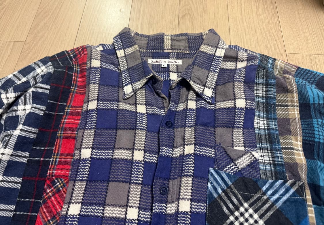 니들스(Rebuild by Needles) 플란넬 셔츠 XL 상품이미지3