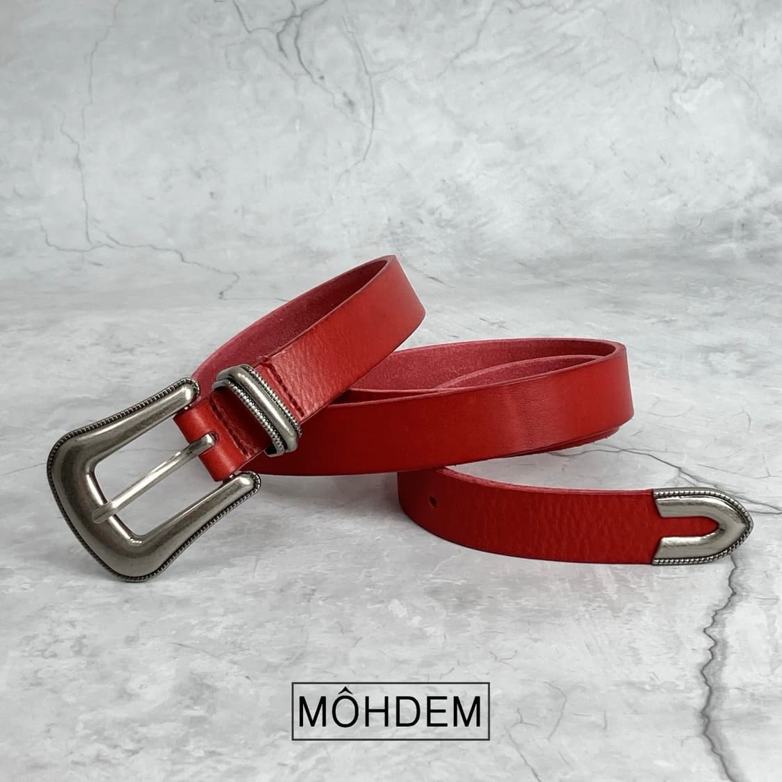 [Unisex] 클래식 웨스턴 레더벨트 상품이미지5