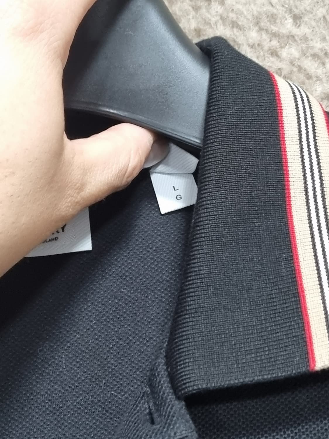 버버리 남성 24ss 신형로고 반팔 PK 셔츠  상품이미지6