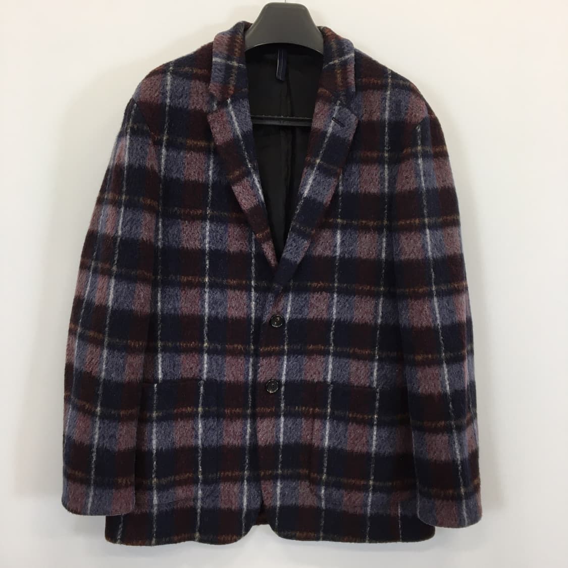 커스텀멜로우 체크 울 모직자켓 105 사이즈  상품이미지1