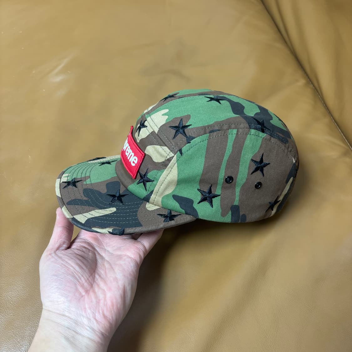 슈프림 캠프캡 모자 박스로고 밀리터리 카모 스타 상품이미지4