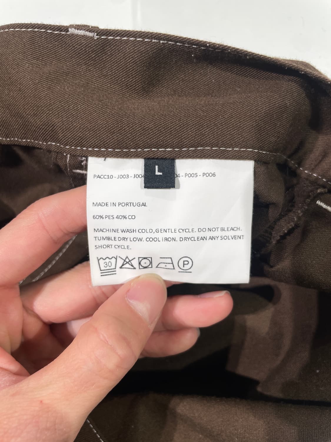 라스벳 브라운 워크 프린티드 카프리 팬츠 상품이미지9