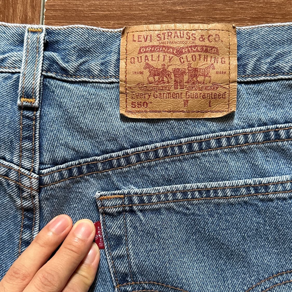 00’s Levi’s 550 usa denim shorts 상품이미지3