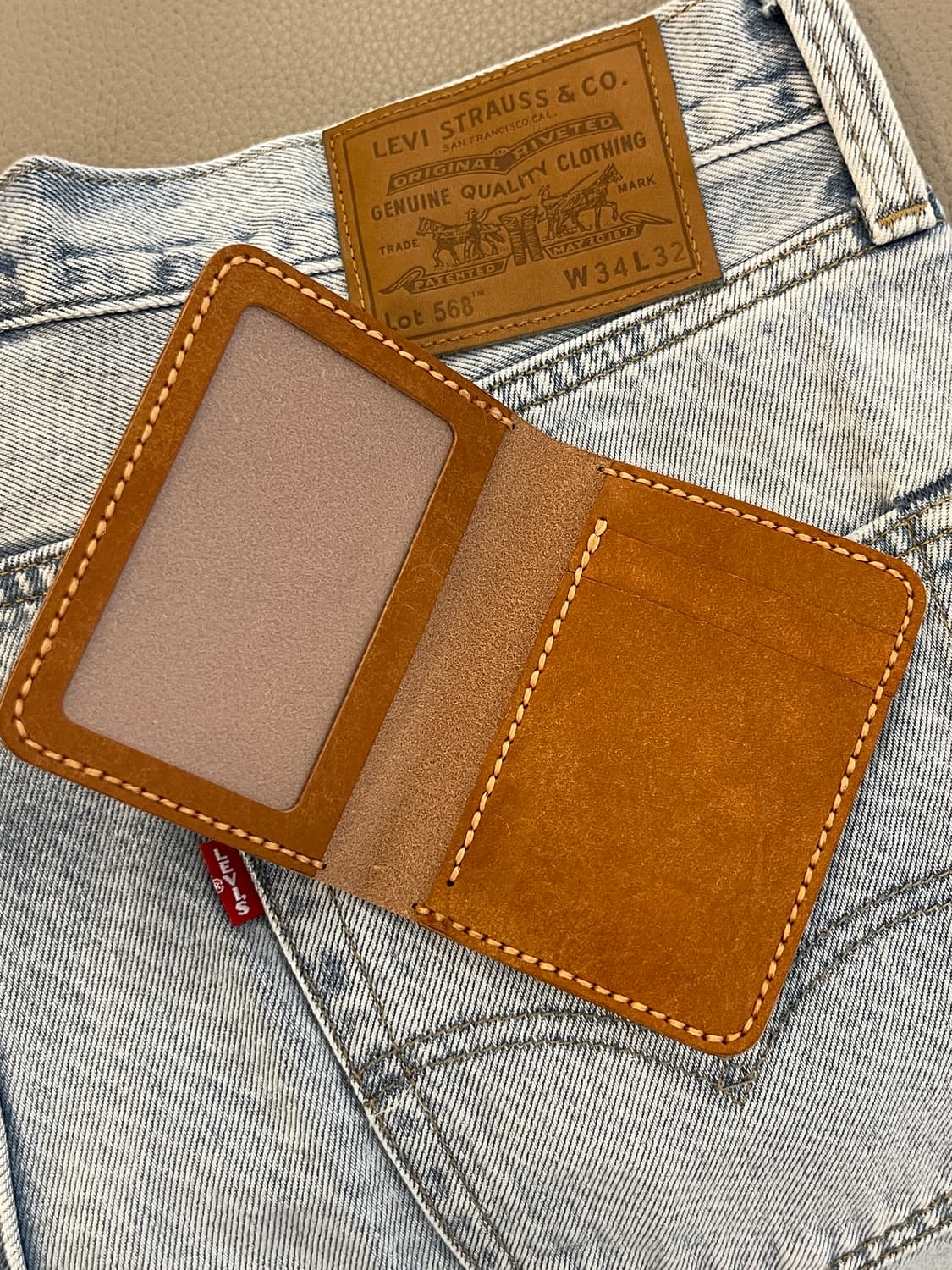 베지터블가죽 에이징 카드지갑 상품이미지3