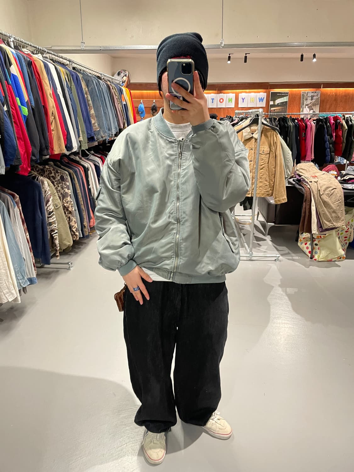 빈티지 MA-1 항공점퍼 자켓   상품이미지5