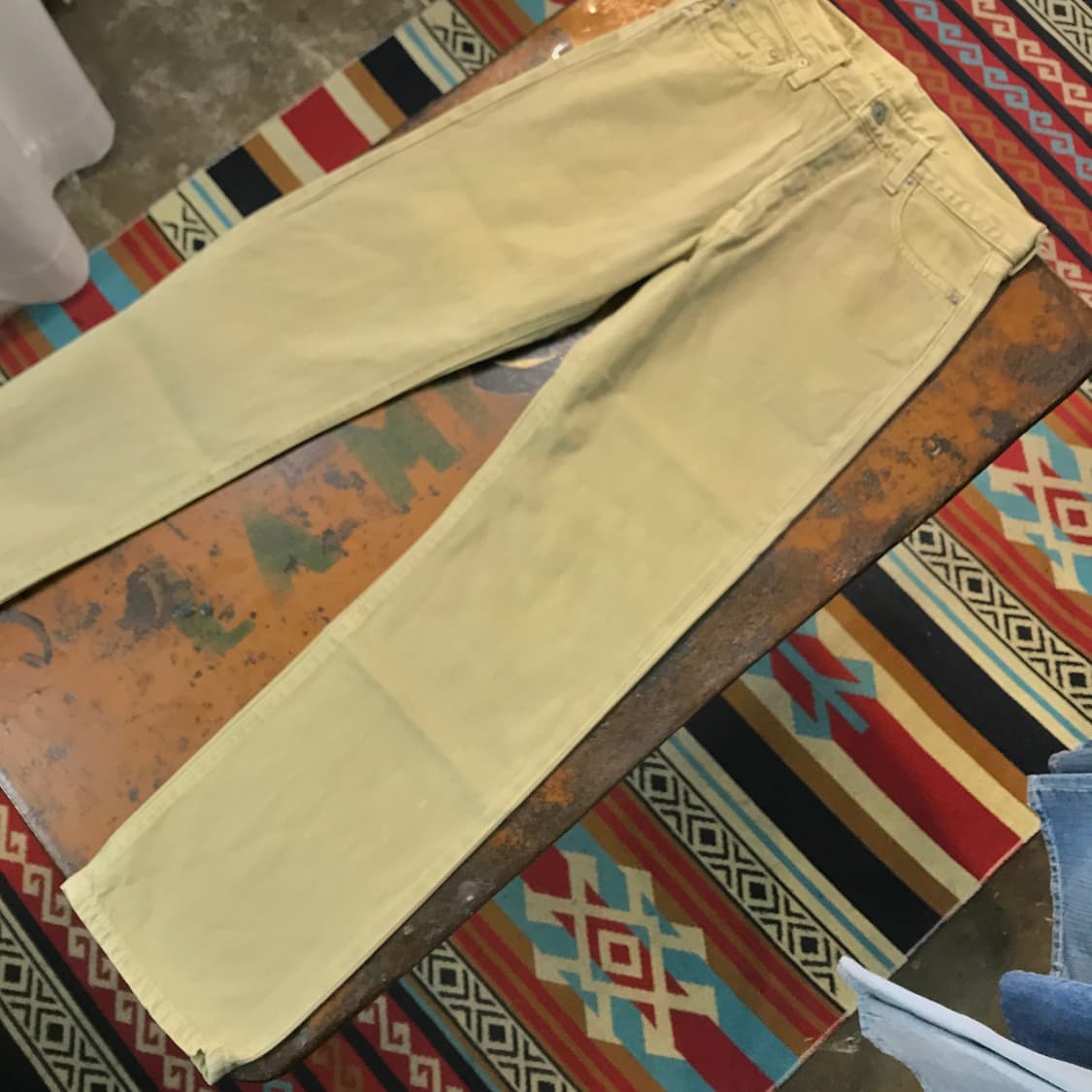 리바이스 501 베이지 데님 팬츠 청바지 허리 29 사이즈 상품이미지3
