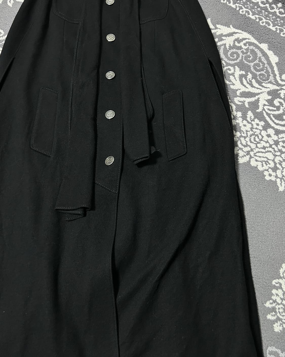 Basic Nobuo 울 블렌드 판초 코트 상품이미지4