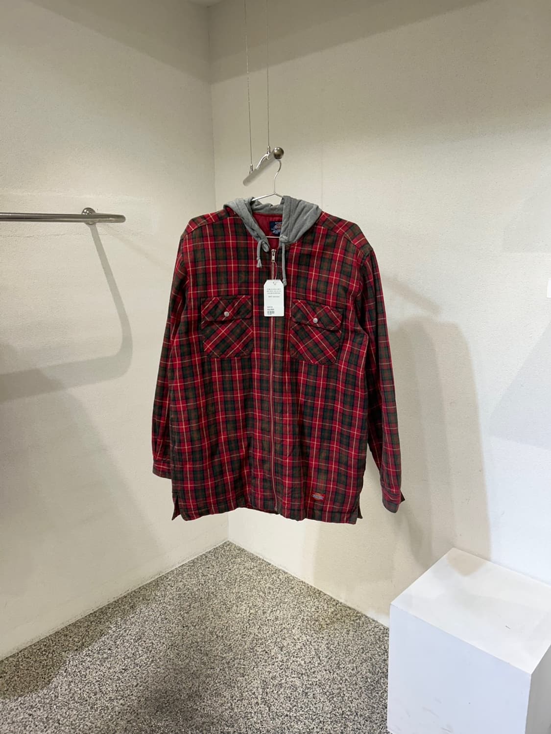 디키즈 체크 셔츠 후드 자켓 상품이미지1