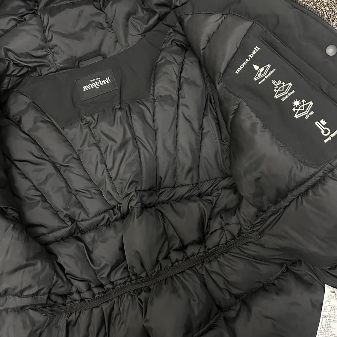 montbell 몽벨 여성 패딩 점퍼 블랙 90(S) 상품이미지7
