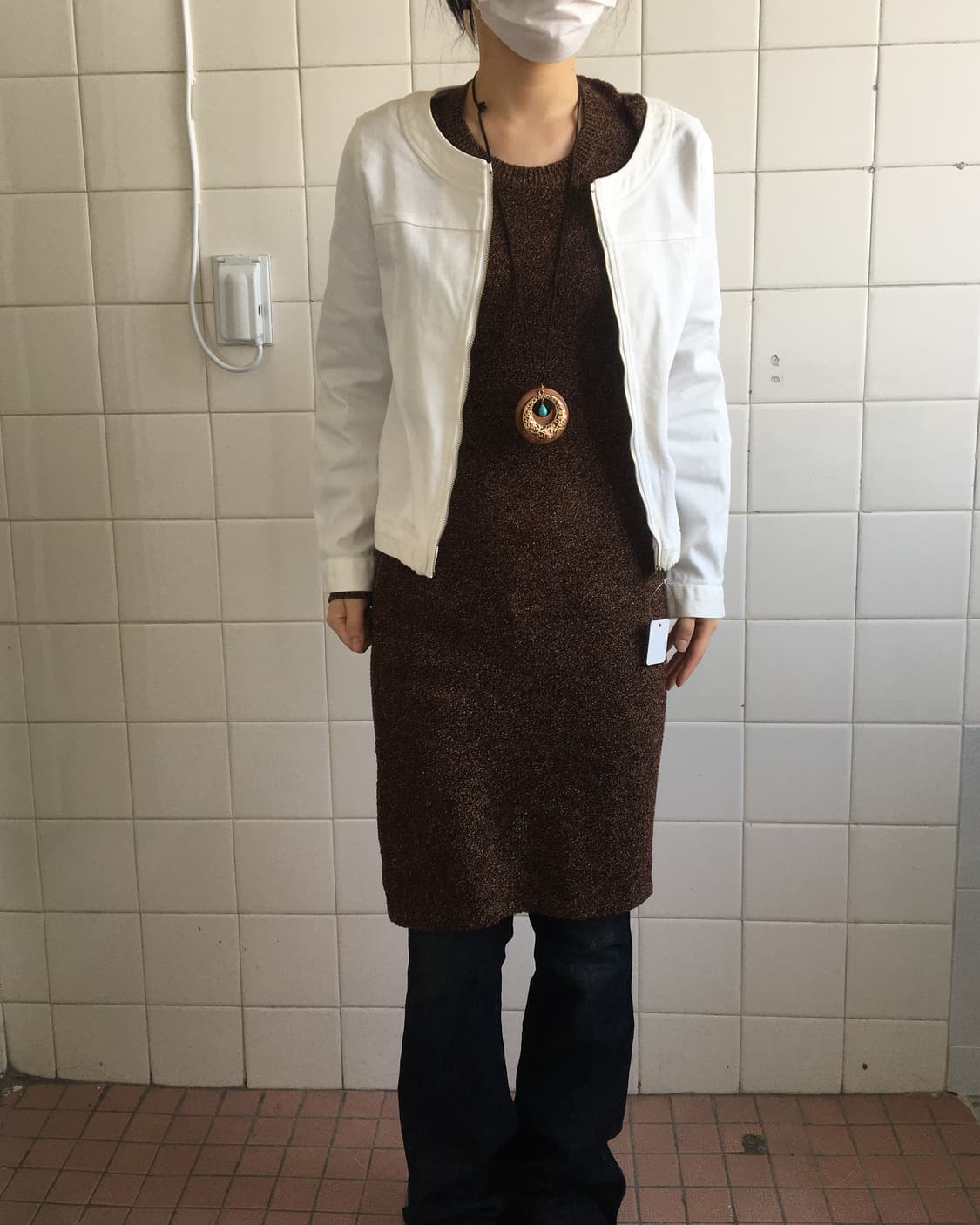 White zip up jackt 상품이미지6