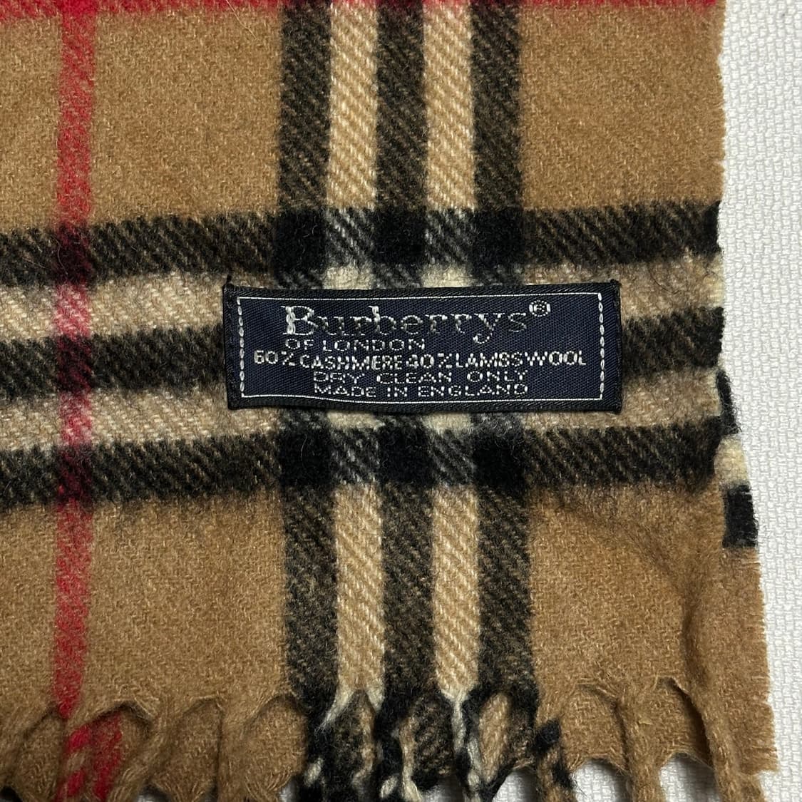 OS 버버리 노바체크 캐시미어 머플러 상품이미지3