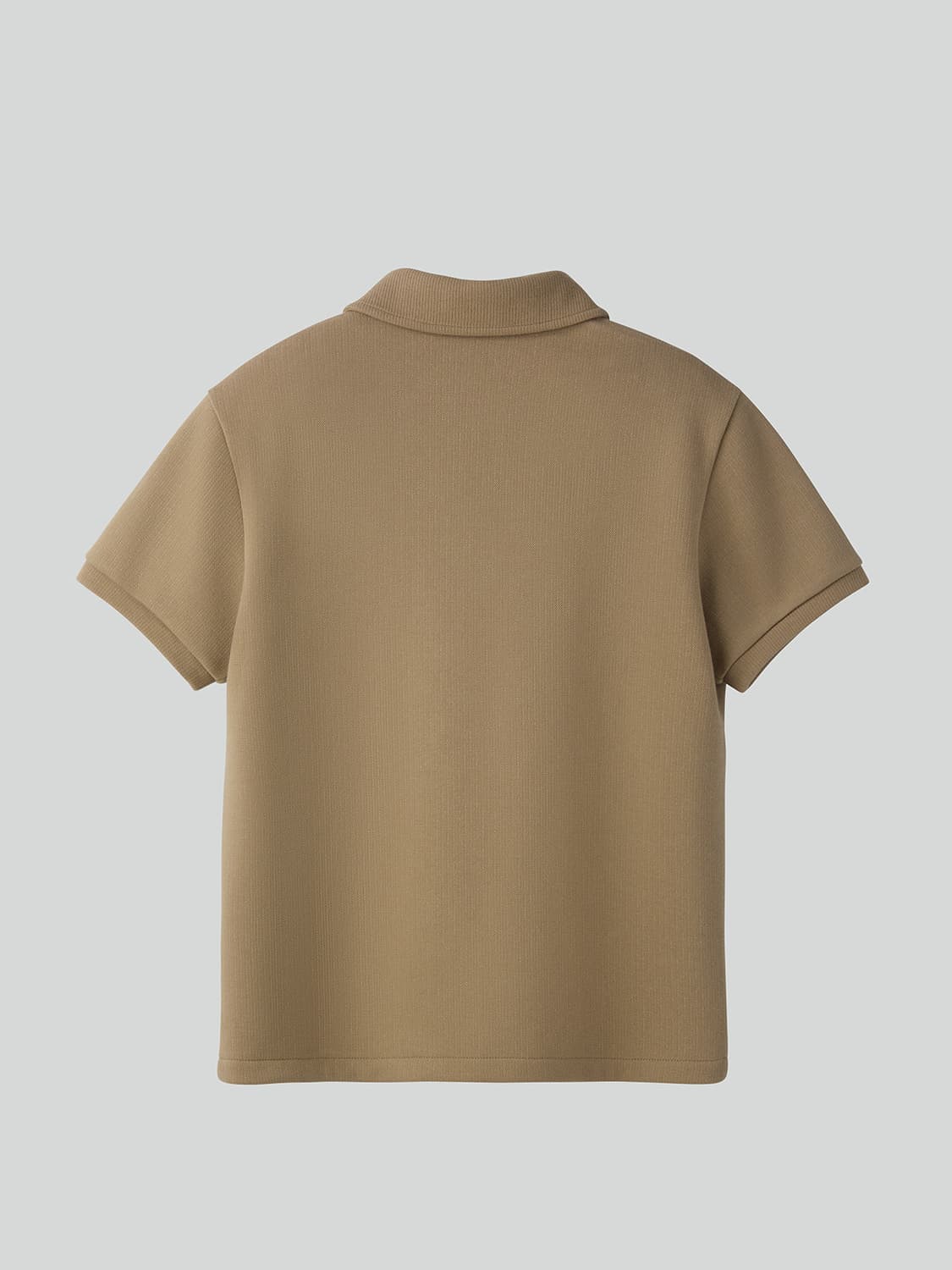 렉토 26SS 슬림핏 PK 피케 탑 카라 티셔츠 멜란지 그레이 상품이미지5