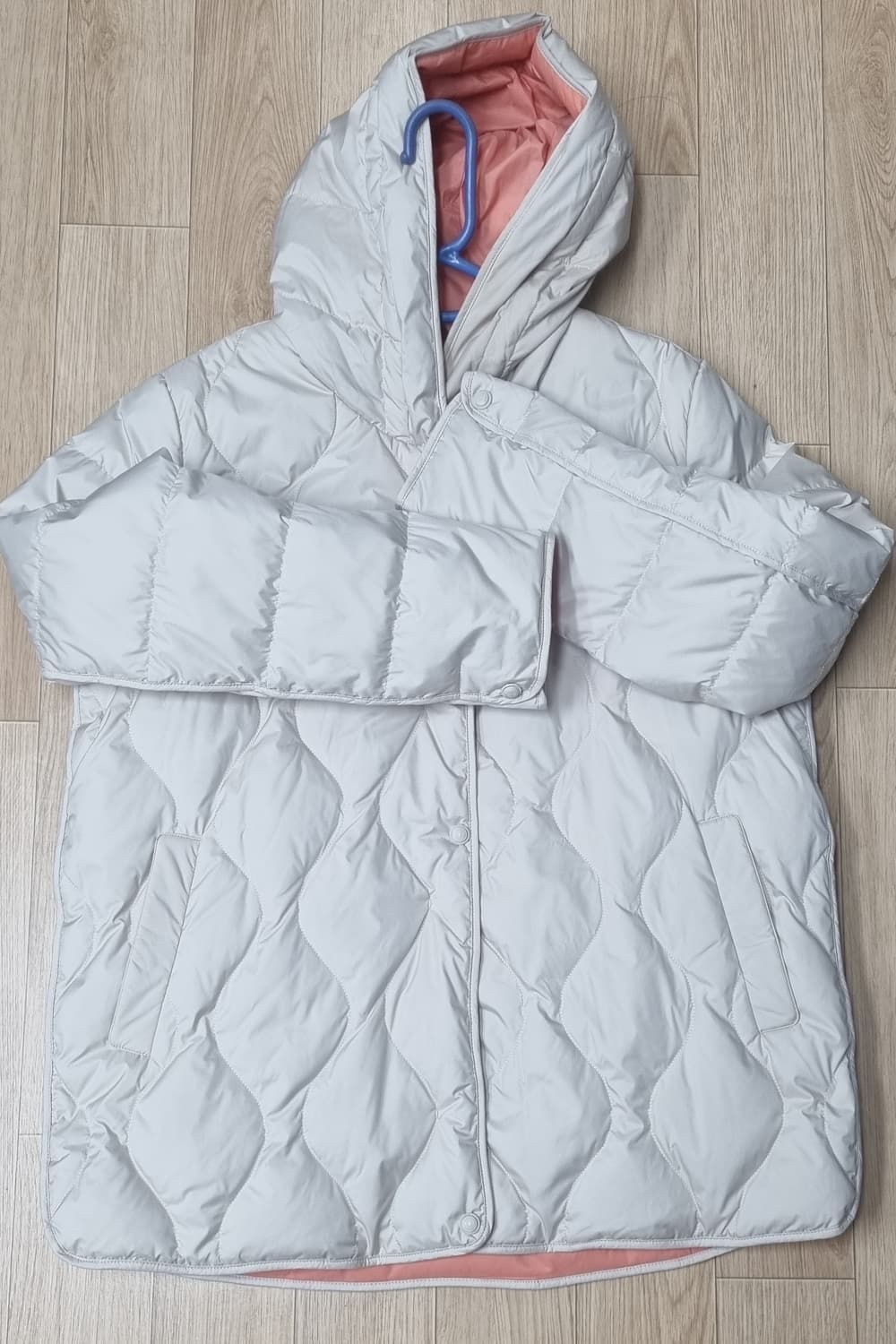 크로커다일레이디 후드퀄팅경량다운105 상품이미지1