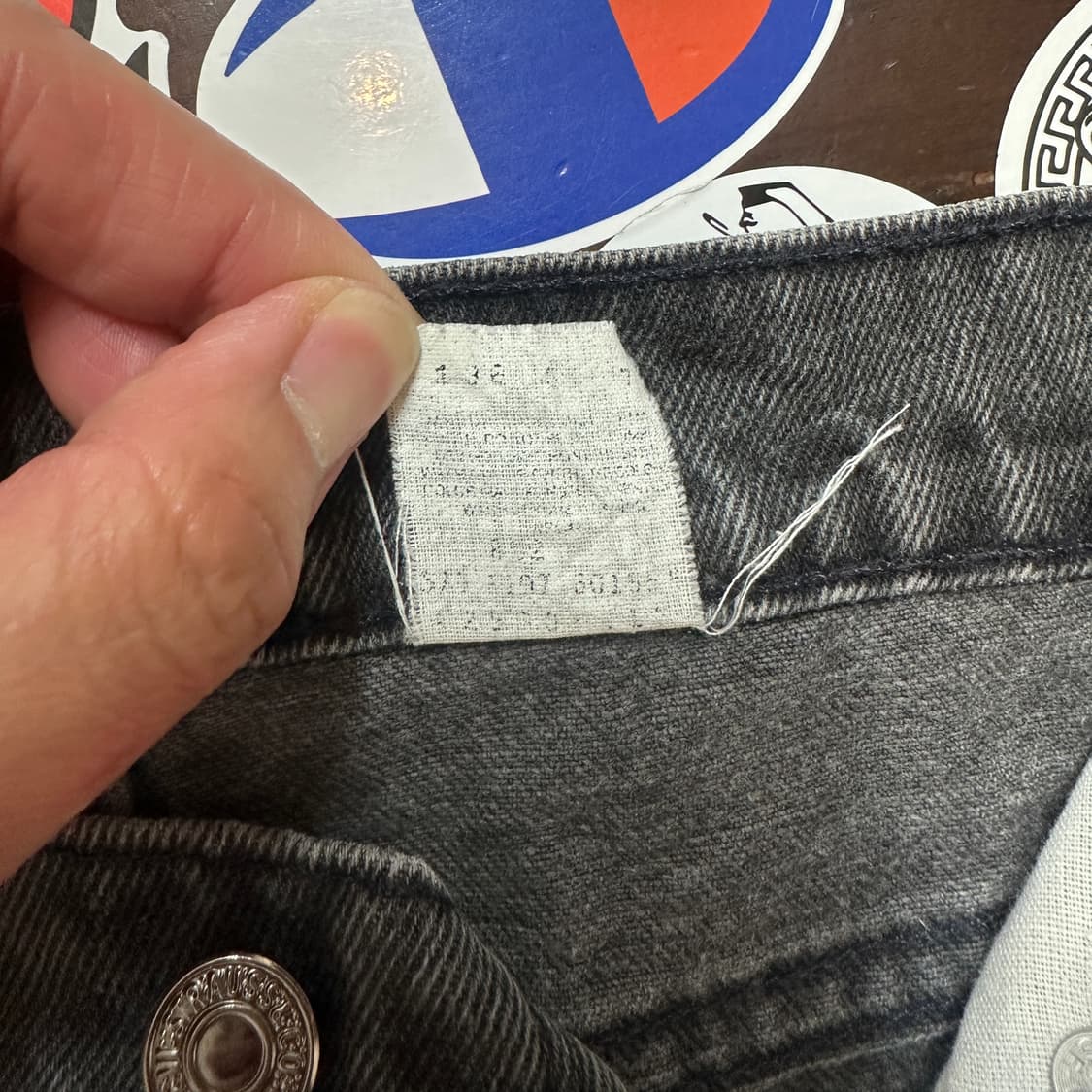 90s USA 리바이스 560 블랙 진 데님 팬츠 32 상품이미지7