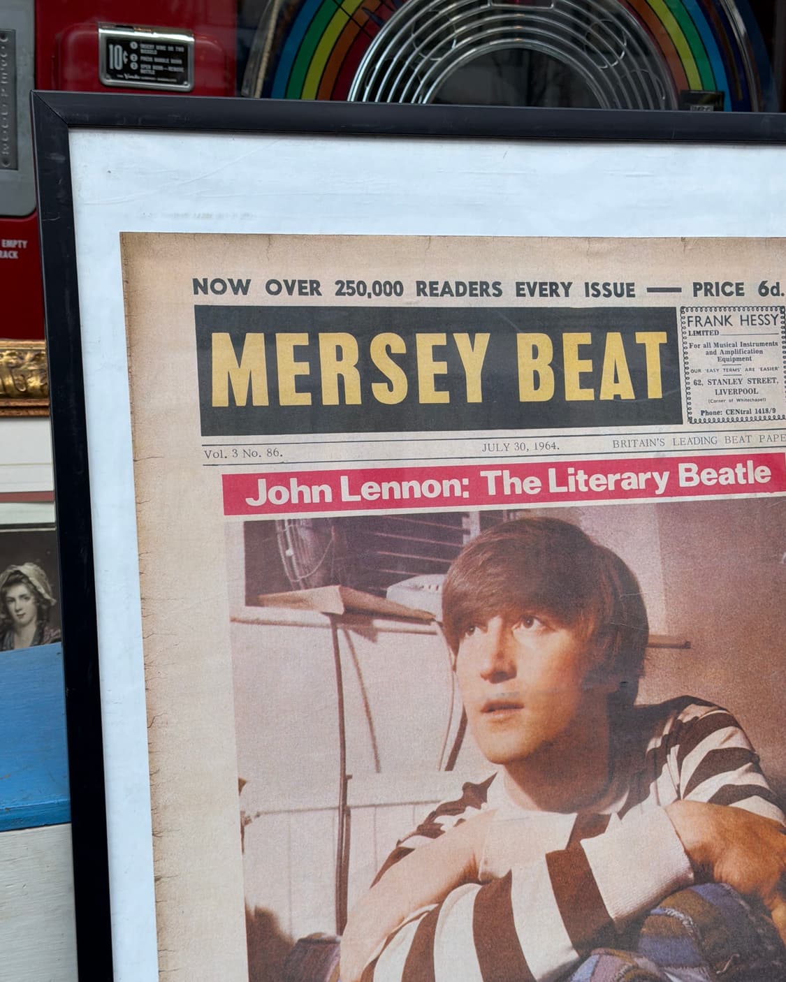 빈티지 소품 비틀즈 존 레논 포스터 액자 상품이미지2