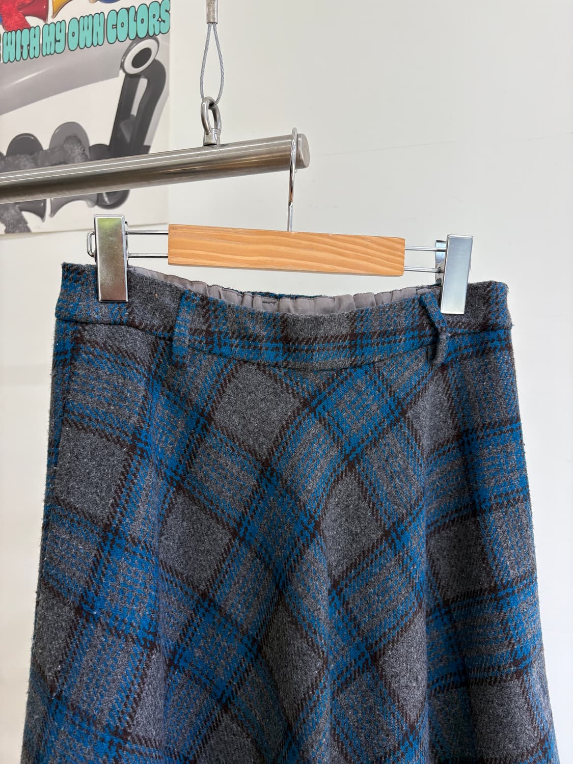 INDEX 롱 체크 스커트 상품이미지2