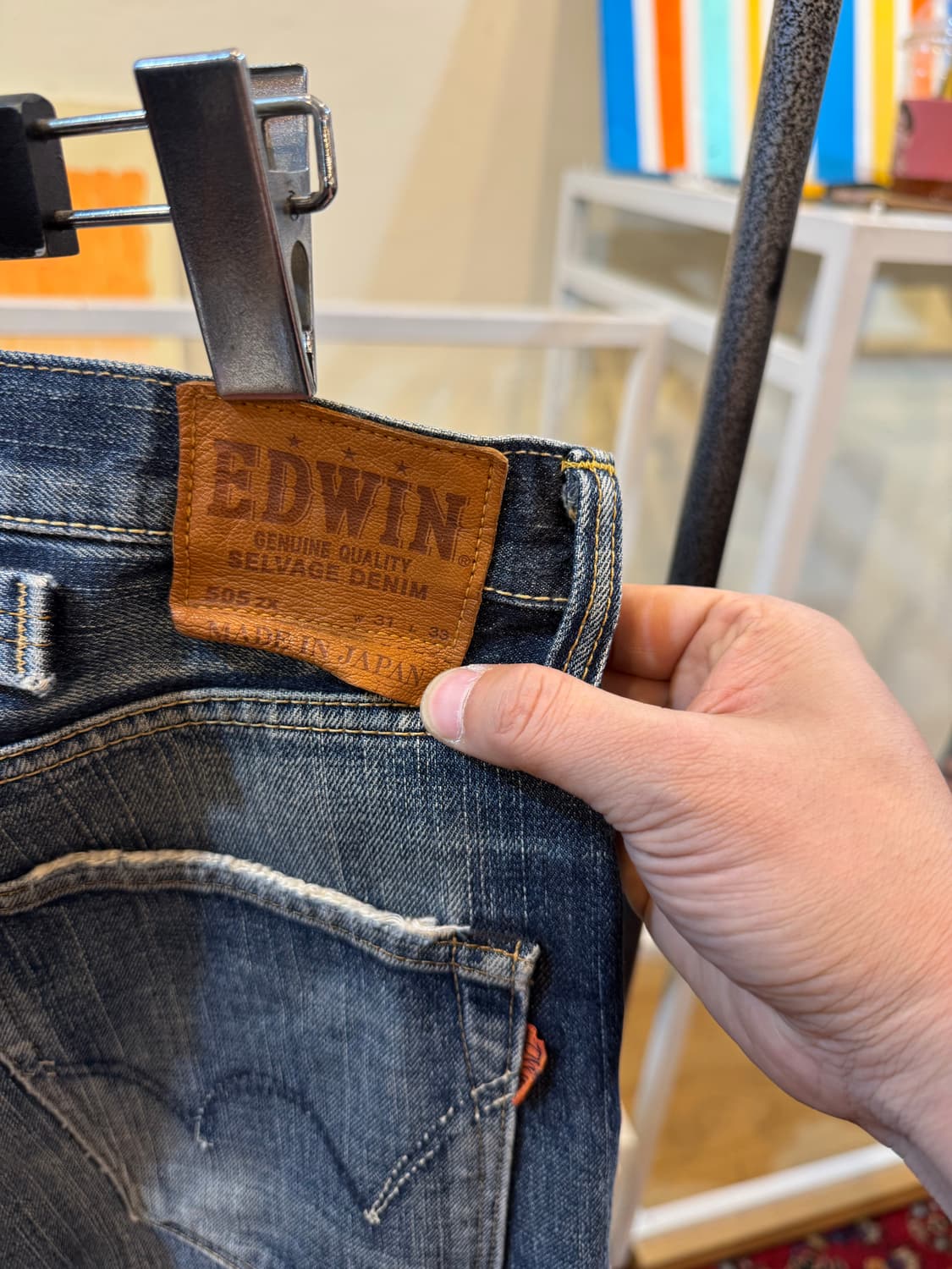 에드윈 505ZX 셀비지 데님 팬츠 31in 상품이미지8