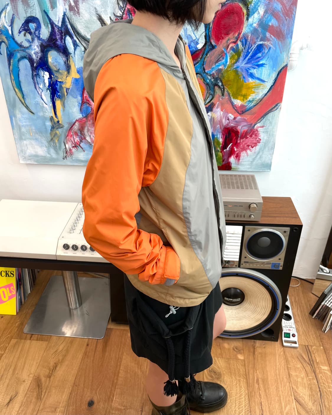 [S] 꼼데가르송 셔츠 나일론 후드 자켓 상품이미지3