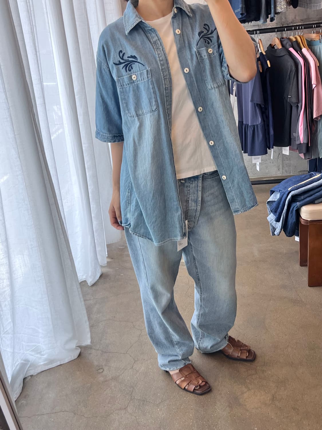 ILL'S 데님 셔츠 상품이미지8