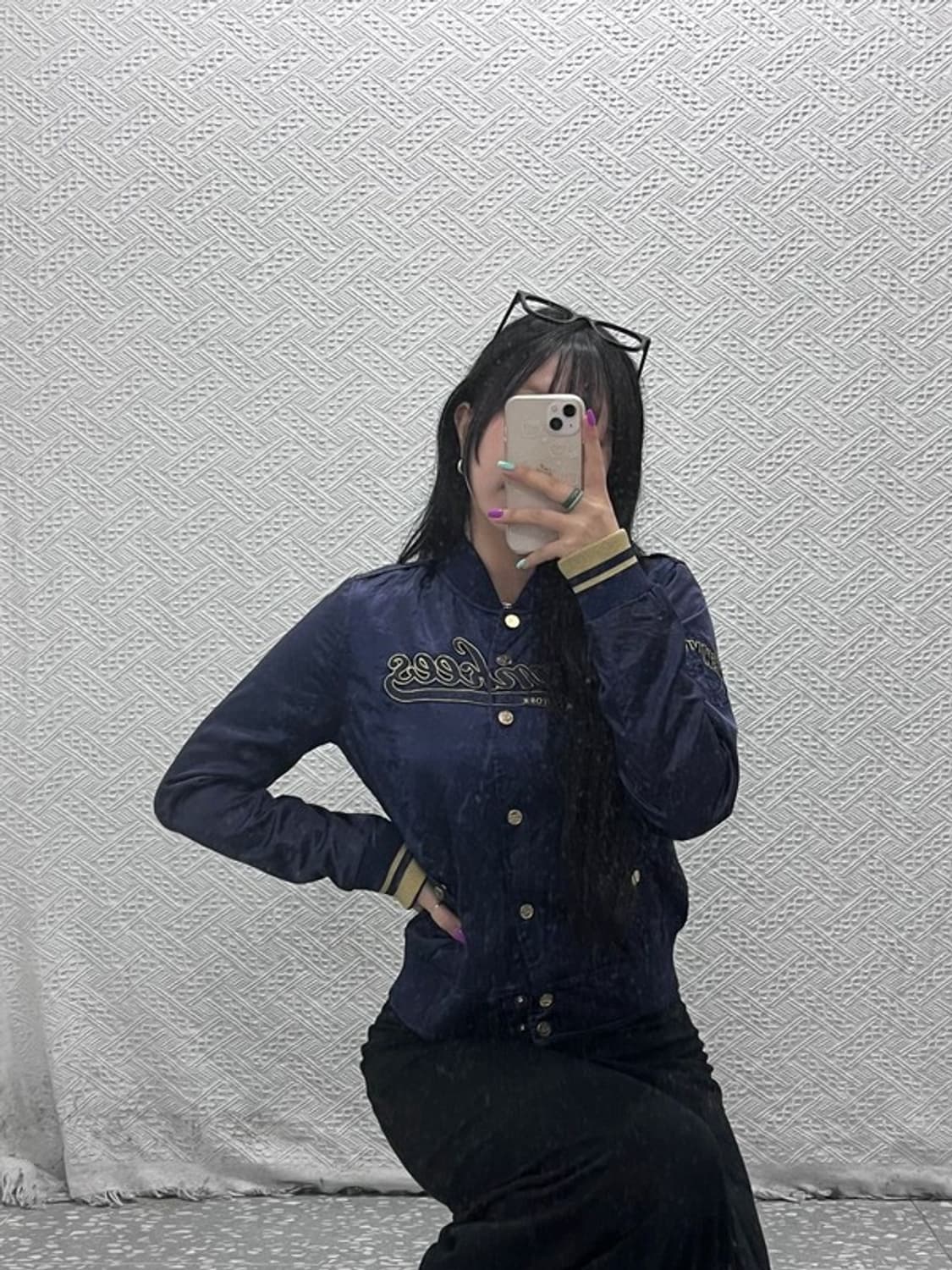 MLB 뉴욕 양키스 올드스쿨 새틴 바시티 자켓 90 C07039 상품이미지2