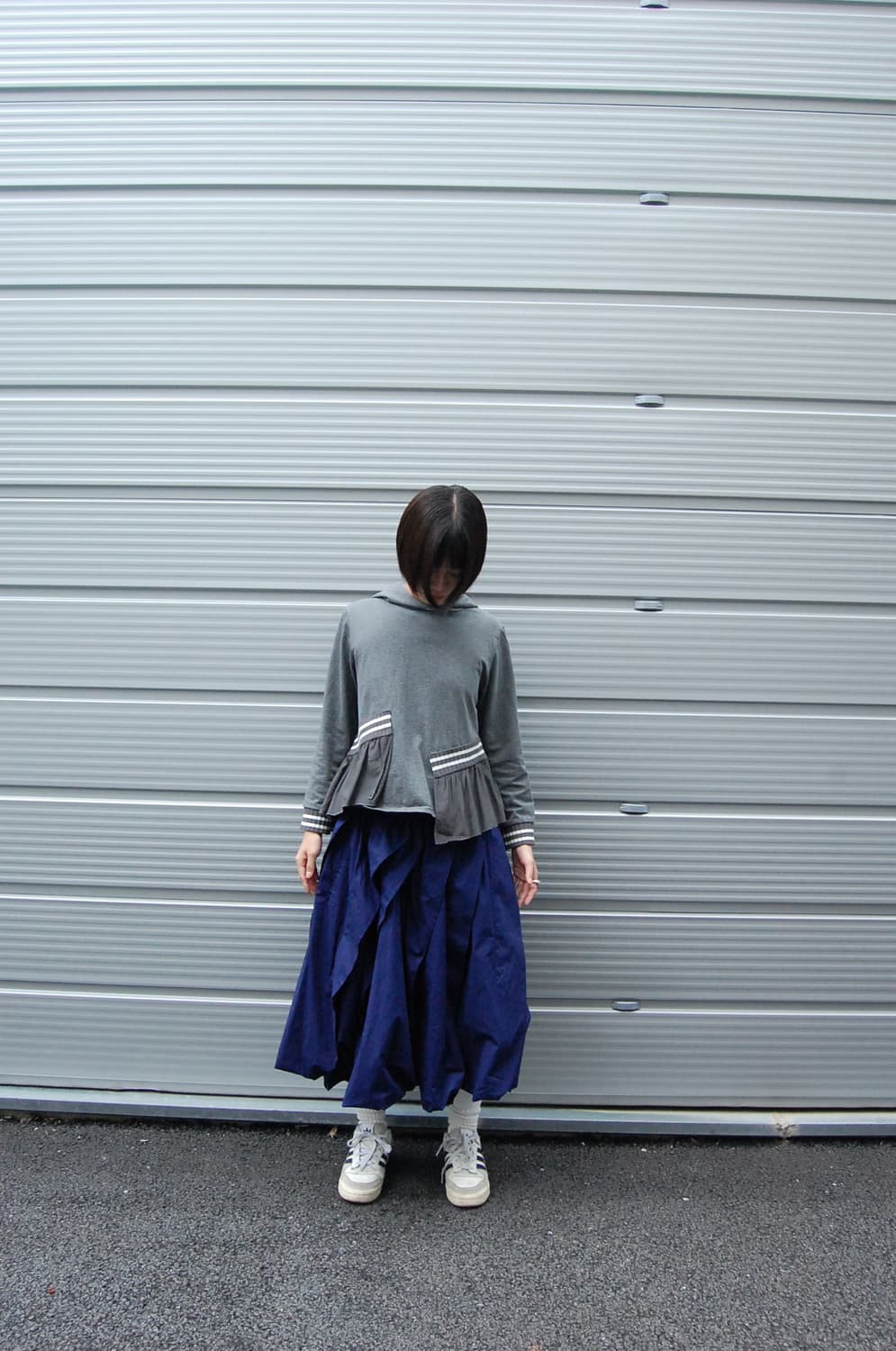 Ruffle unbalance hoodie 상품이미지4