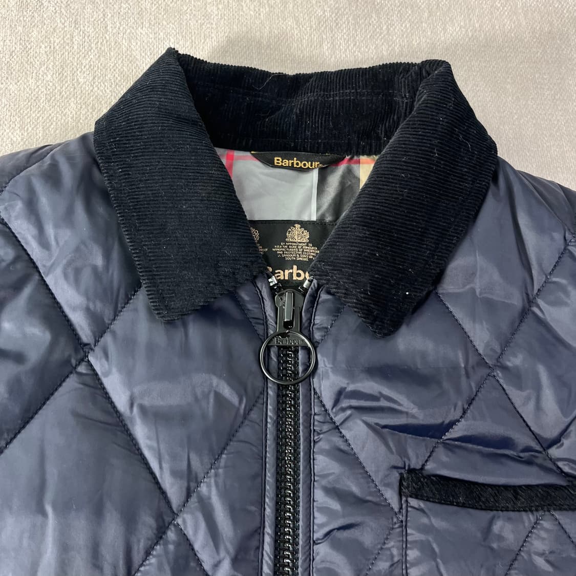 100 바버 인터네셔널 코듀로이 퀄팅 자켓 상품이미지2