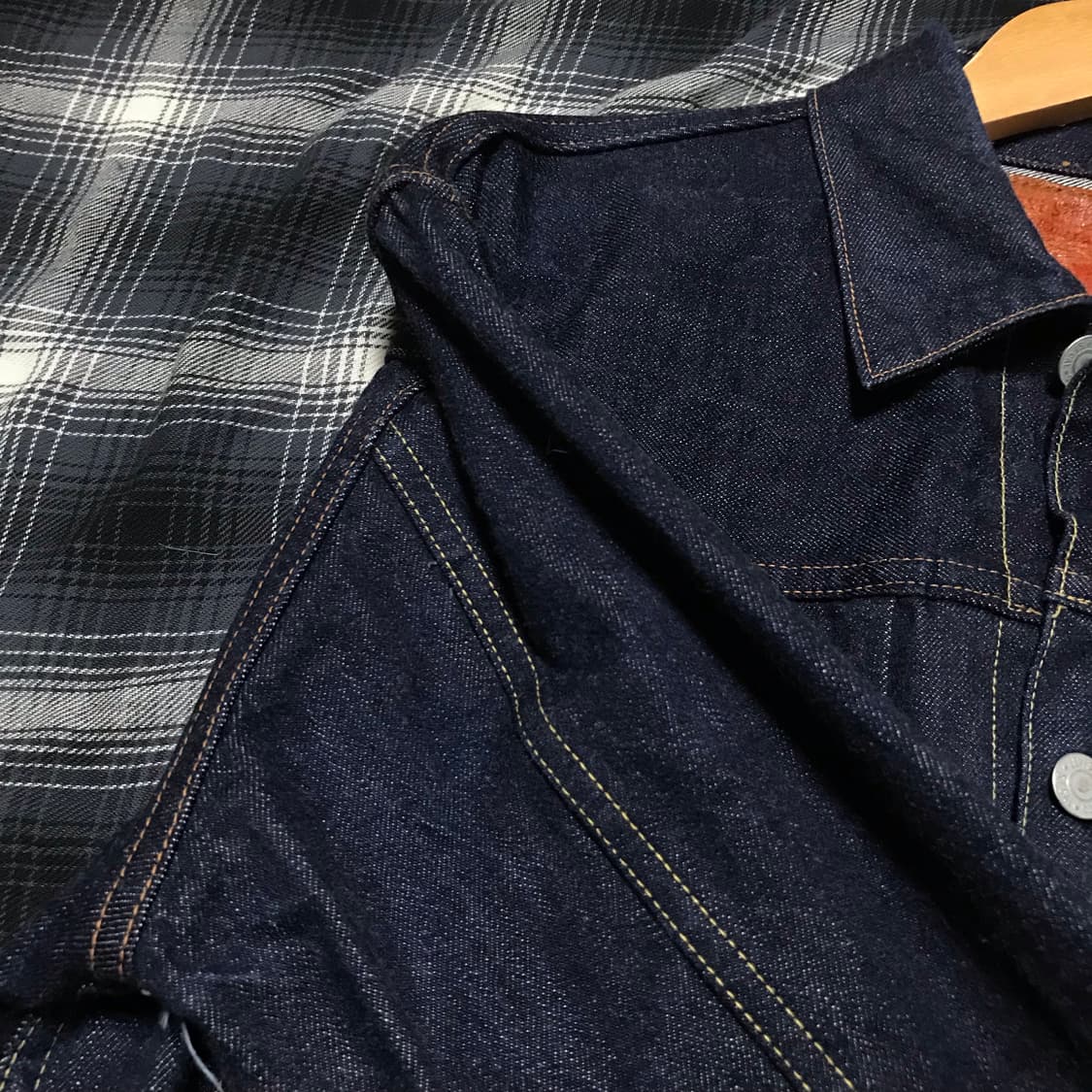 일본산 lvc 2세대 빅E 507xx 지쟌 복각 데님 자켓 상품이미지7