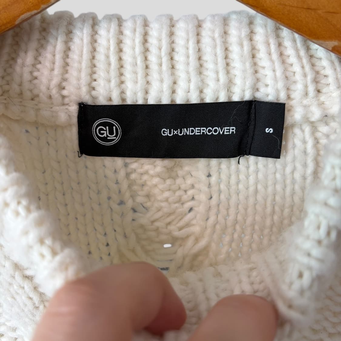 (S)GU 지유 언더커버 헤비 케이블 니트 스웨트 상품이미지3