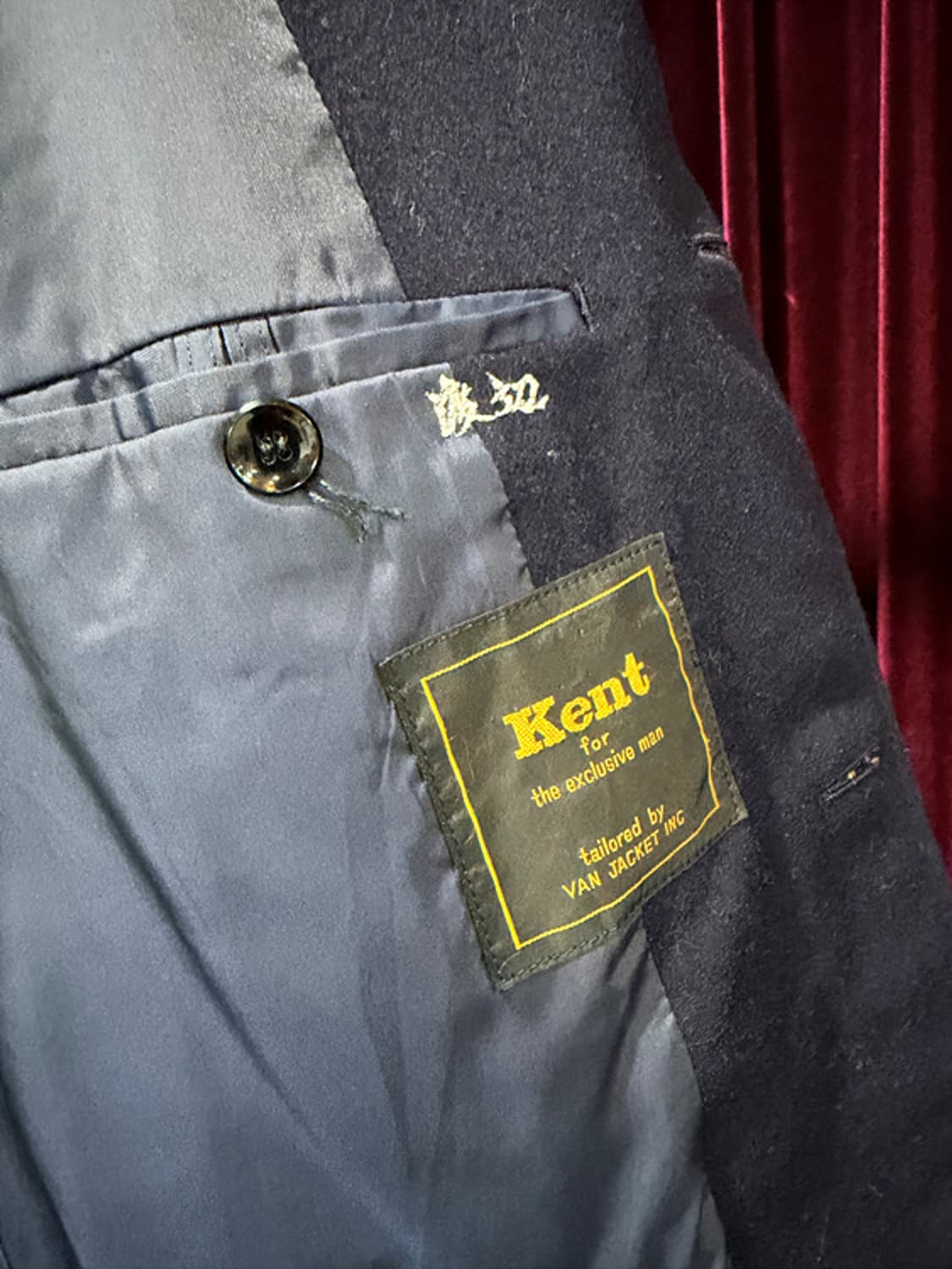 vintage KENT VAN JAC gold button jacket 상품이미지7