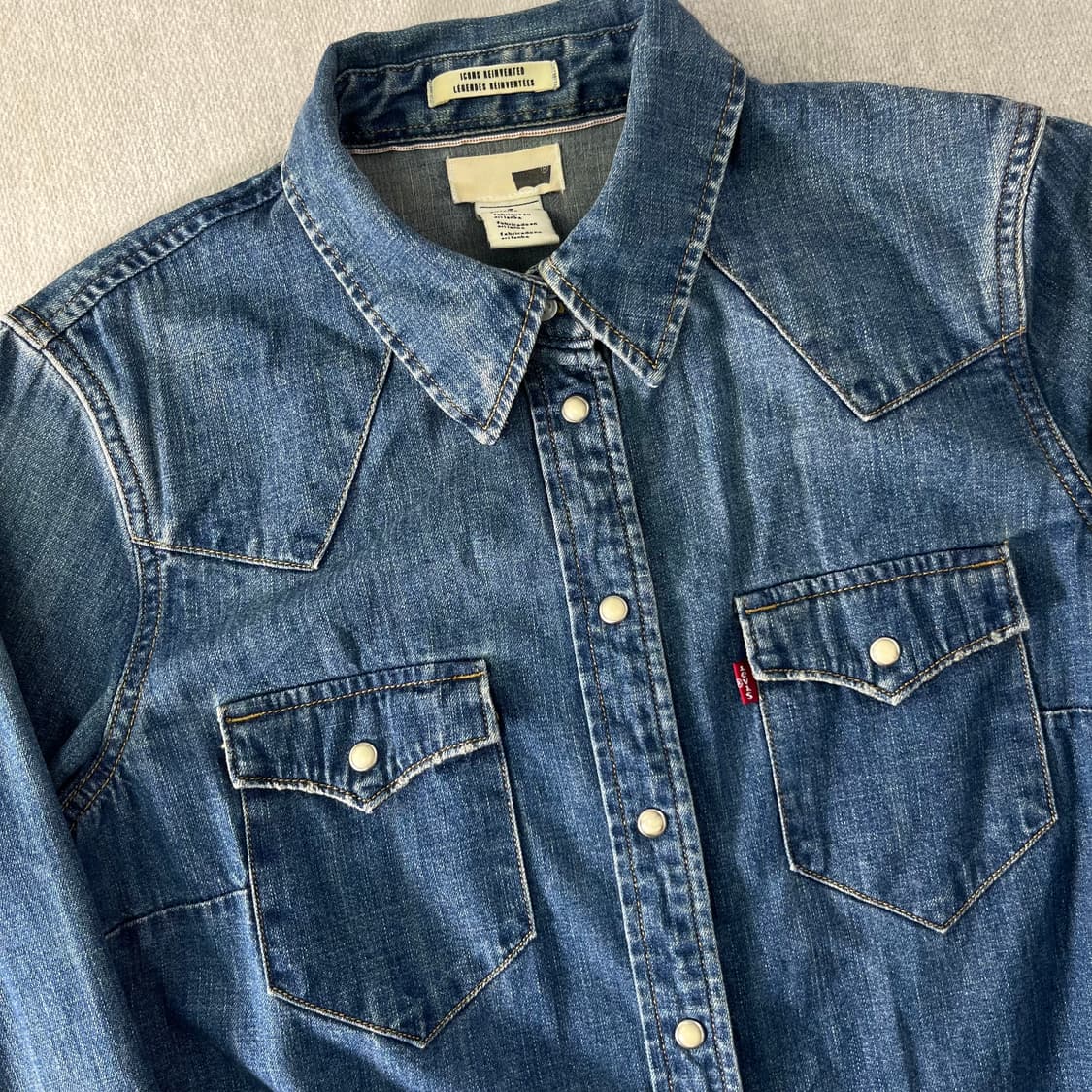 W 95 리바이스 레드루프 웨스턴 데님 셔츠 상품이미지2