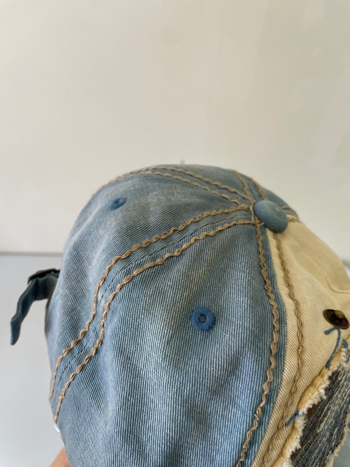 빈티지 y2k 디스트로이드 스터드 볼캡 상품이미지6