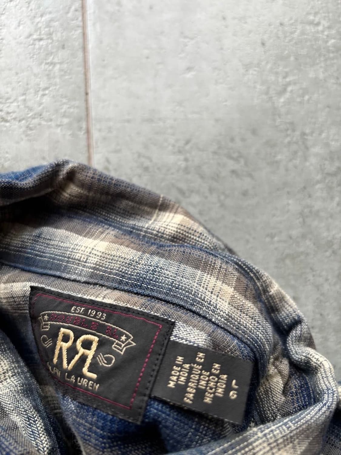 rrl 플래드 우븐 워크셔츠 L 상품이미지3