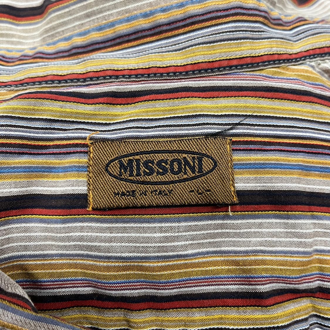 [정품] 미쏘니 멀티컬러 스트라이프 남방 셔츠 b10 상품이미지5