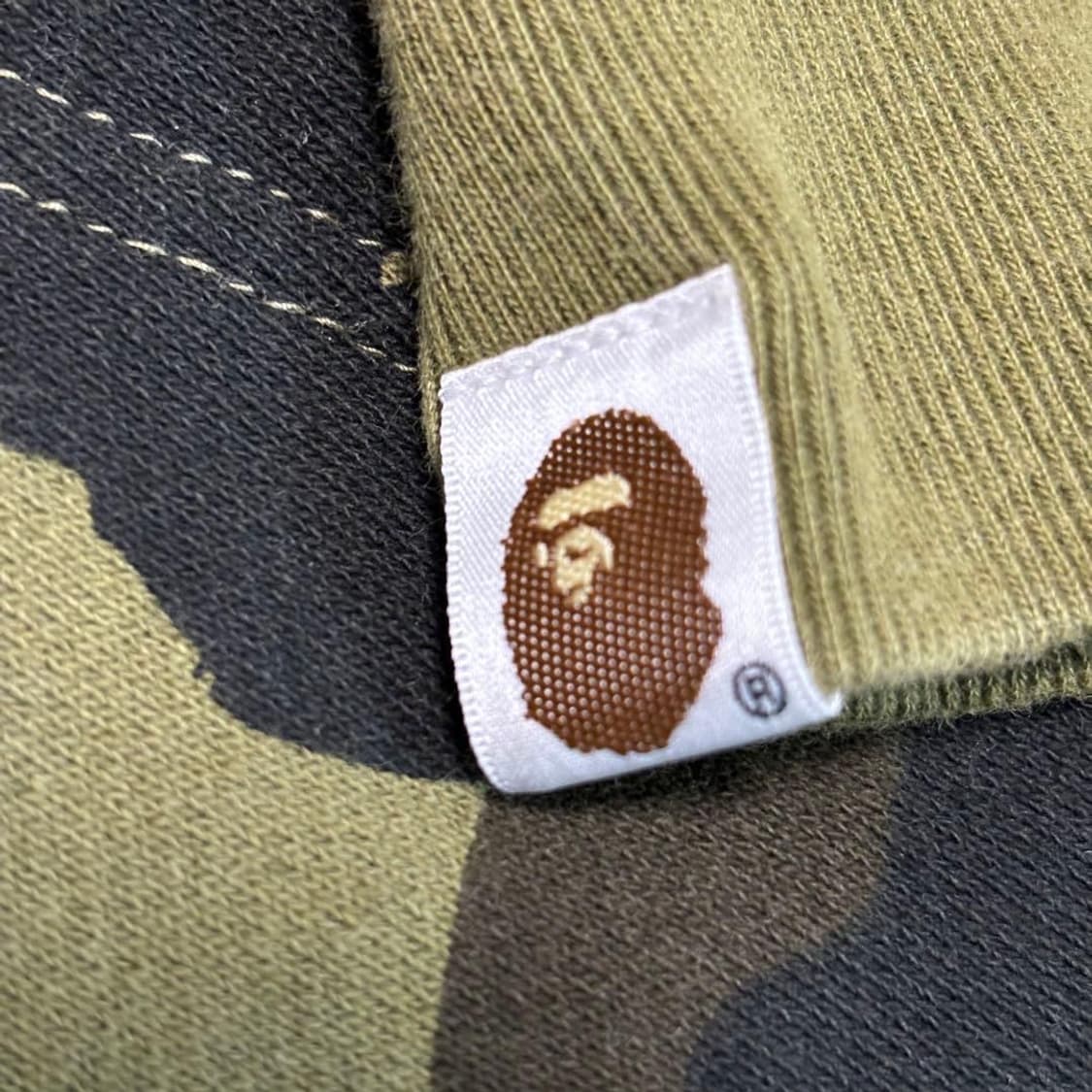 베이프 녹계 후드집업 L 상품이미지5